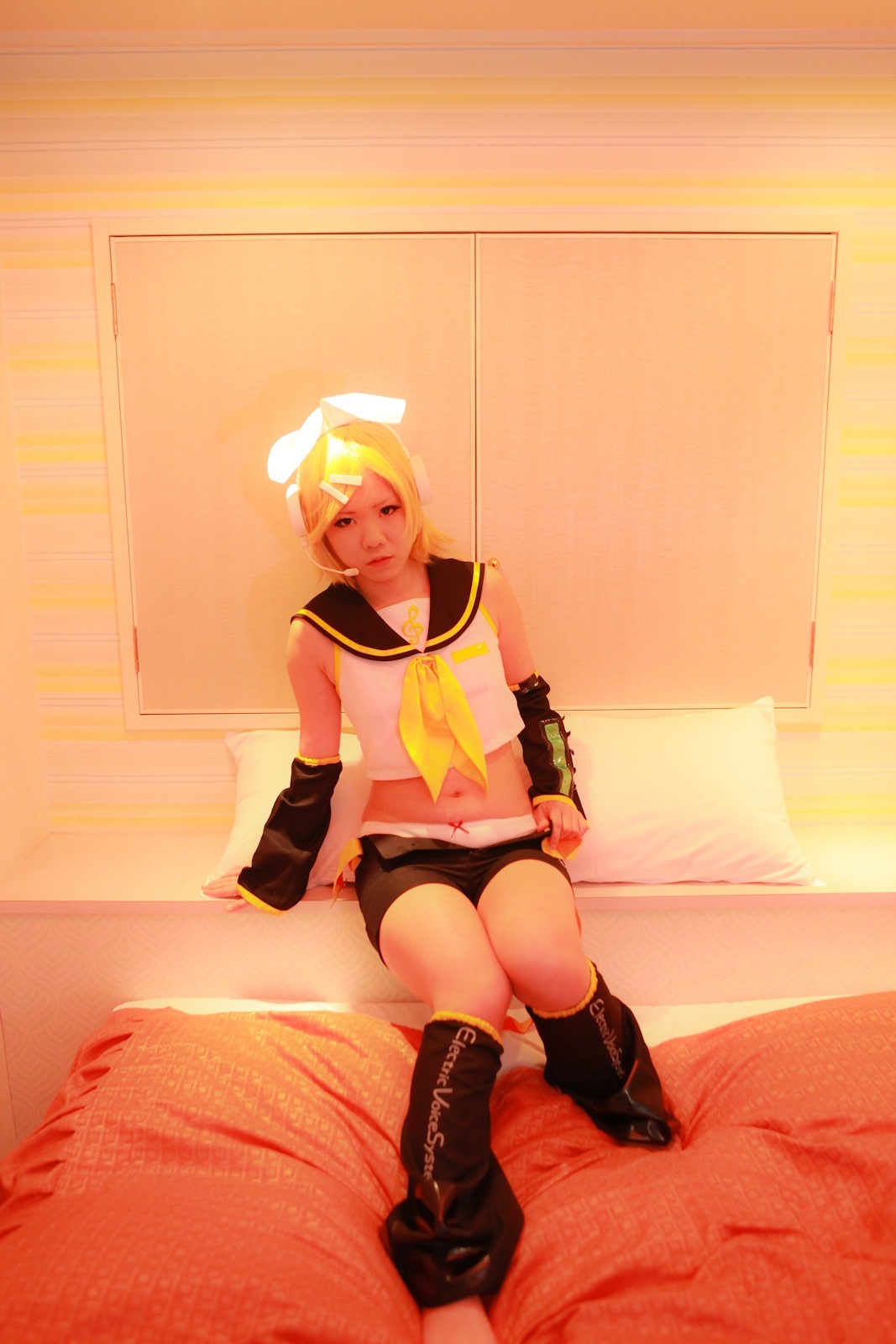 [Cosplay]Vocaloid-热Kagamine Rin裸体